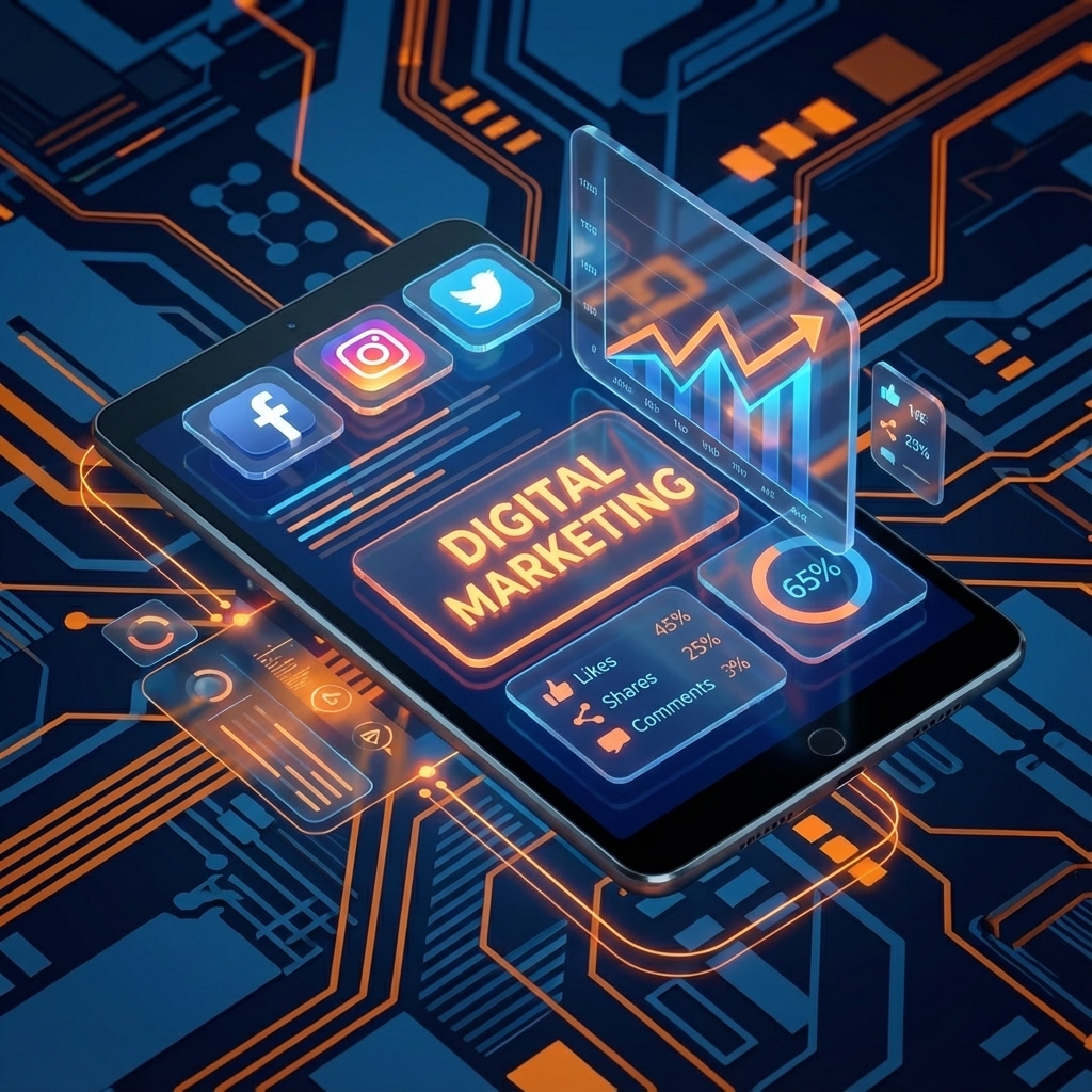 Estrategia de
                        Marketing Digital y Redes Sociales